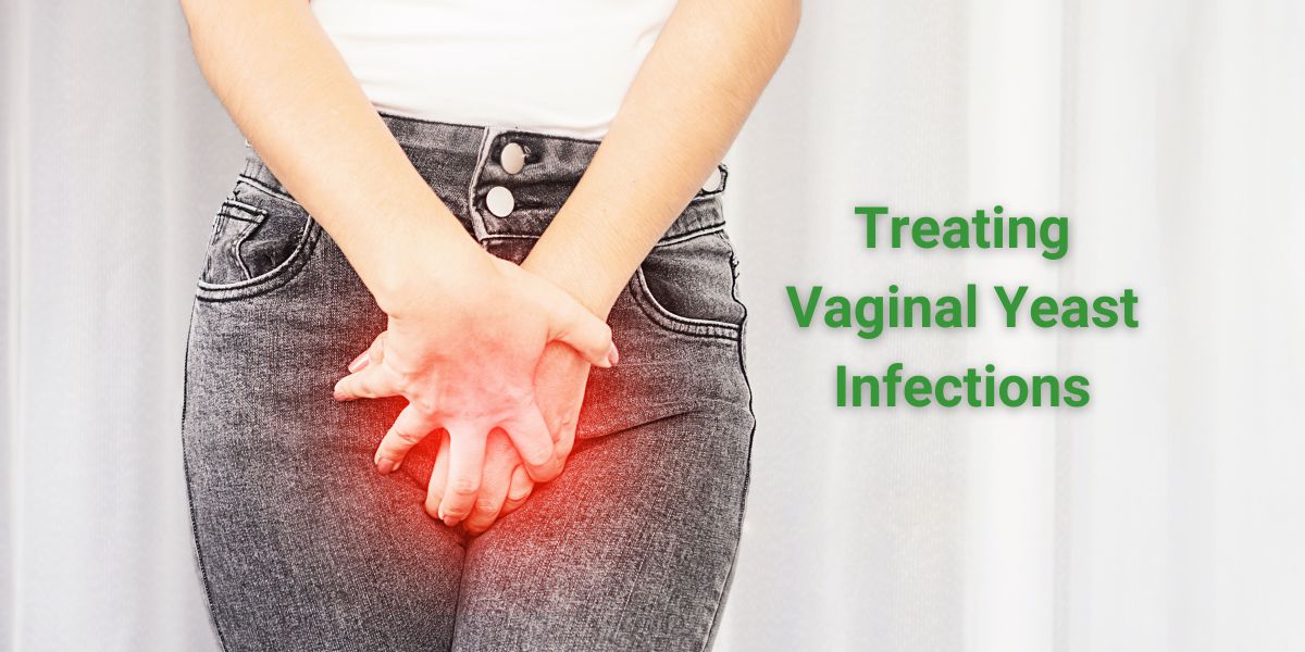 What are the signs of a healing yeast infection?