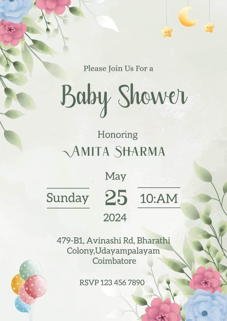 Perfect Baby Shower Invitation